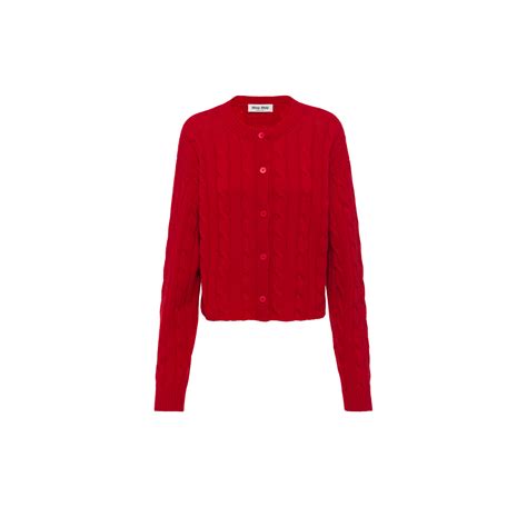 miu miu league sweater|miumiu cashmere cardigan.